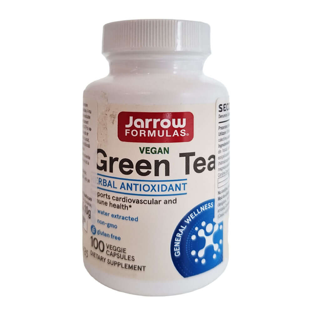 Green Tea 500mg 100 capsule vegetale Jarrow Formulas, natural, Secom