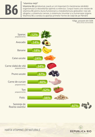 Borna 6 pe hartă: vitamina B6 sau vitamina vieții - Republica BIO