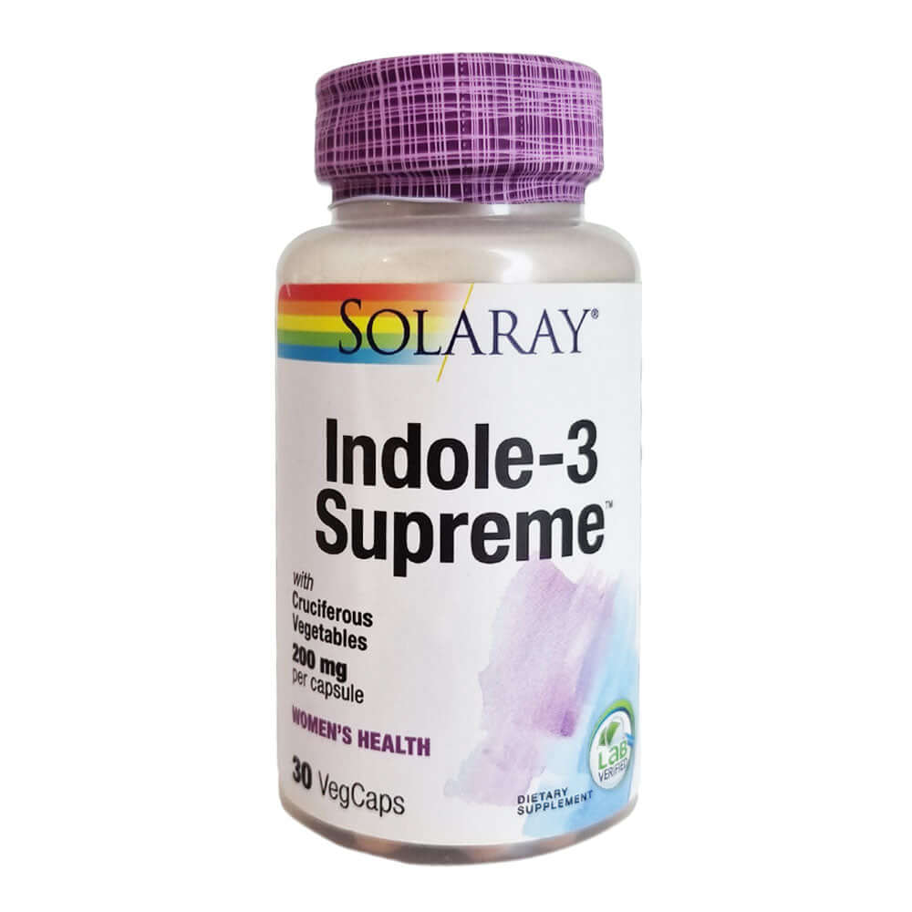 Indole-3 Supreme 30 capsule vegetale Solaray, natural, Secom