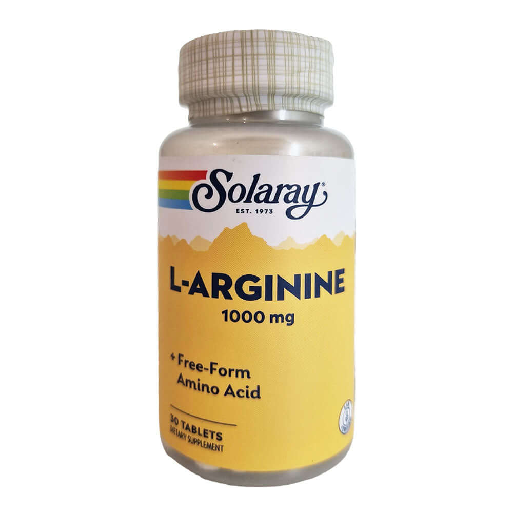 L-Arginine 1000mg 30 tablete RapidSolv Solaray, natural, Secom