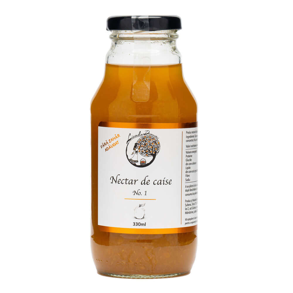 Nectar de caise Livada Domnitei, 330 ml, natural