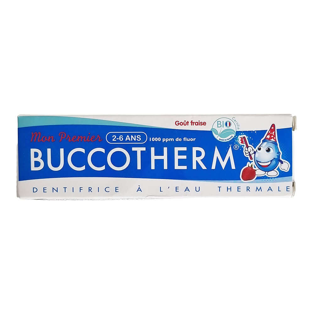Pasta de dinti cu fluor pentru copii (2-6 ani), cu aroma de capsuni Buccotherm, bio, 50 ml