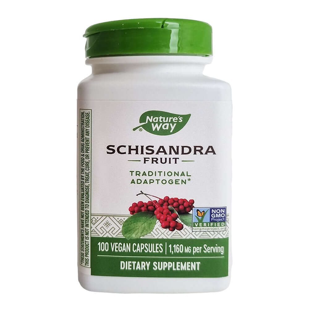 Schisandra 580mg 100 capsule vegetale Nature\'s Way, natural, Secom