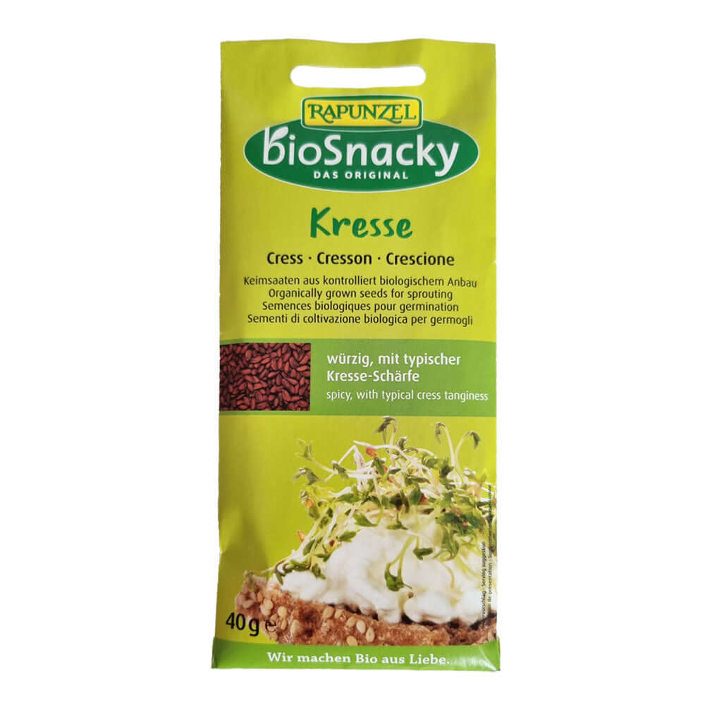 Seminte de creson pentru germinat, Rapunzel BioSnacky, bio, 40 g, ecologic
