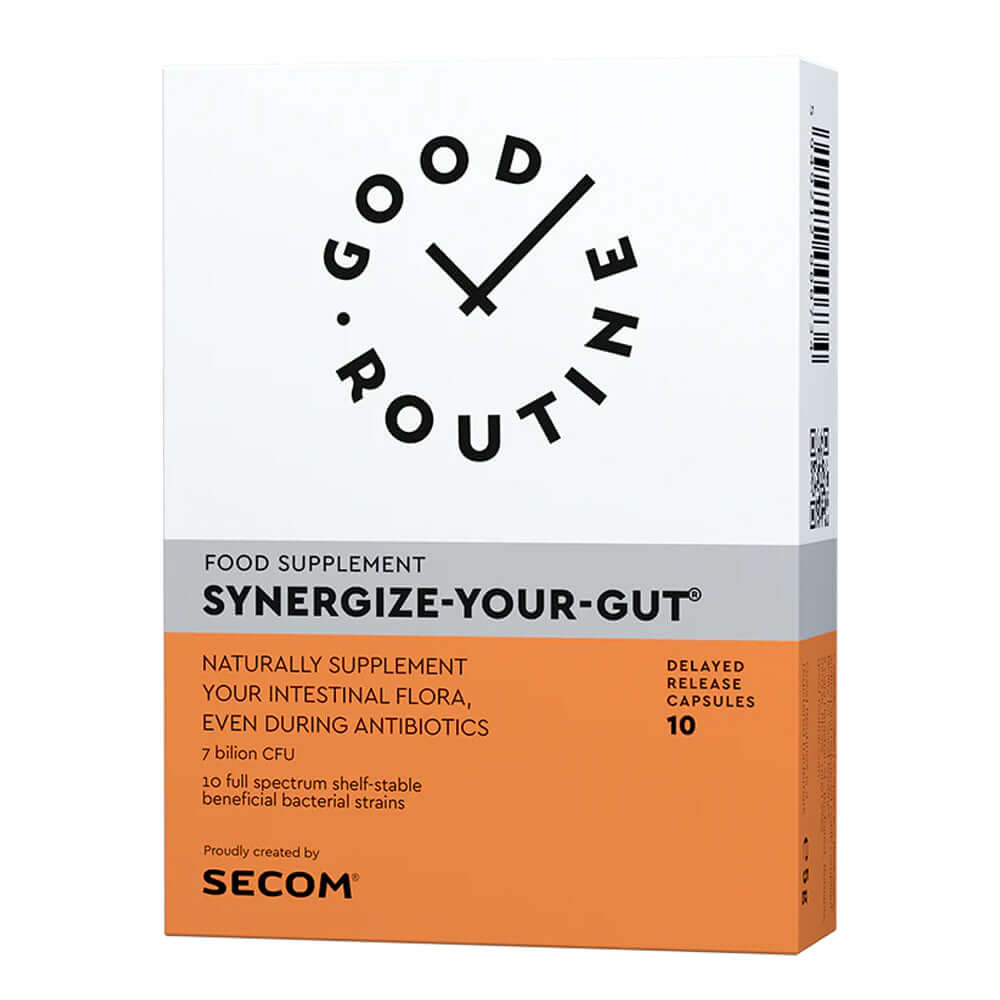 Synergize Your Gut 10 capsule Good Routine, natural, Secom