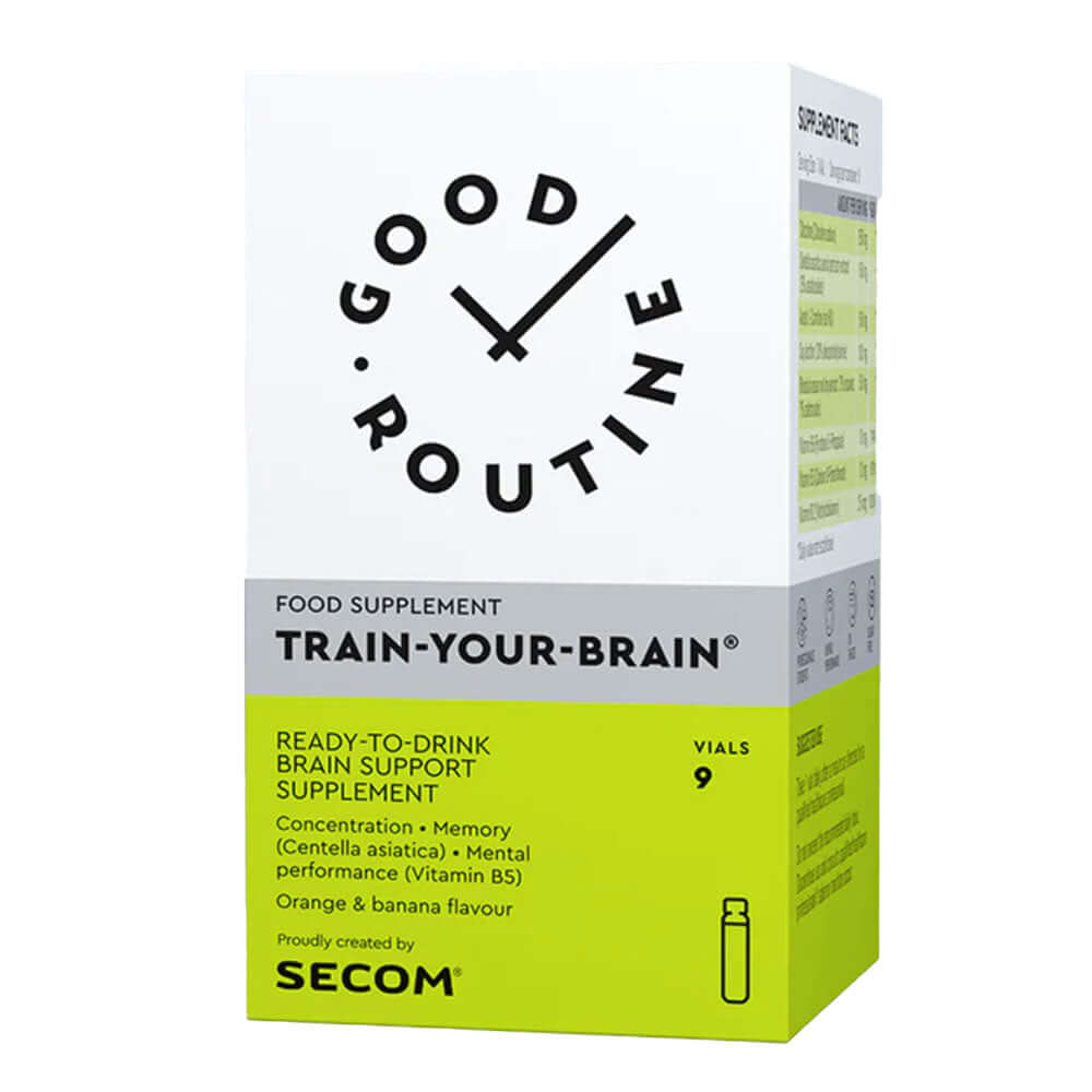 Train-Your-Brain 9 fiole buvabile Good Routine, natural, Secom