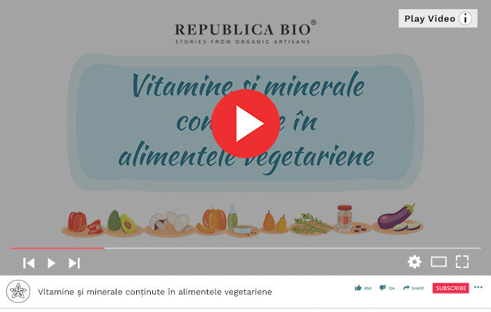 Vitamine şi minerale conținute în alimentele vegetariene