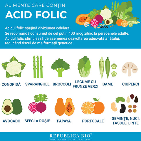 Alimente care contin acid folic - Republica BIO