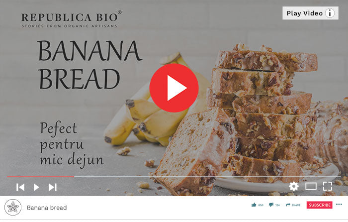 Rețetă simplă de Banana Bread - Video Republica BIO