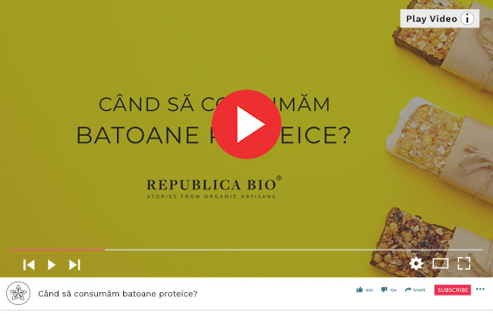 Când și de ce să consumăm batoane proteice? - Video Republica BIO