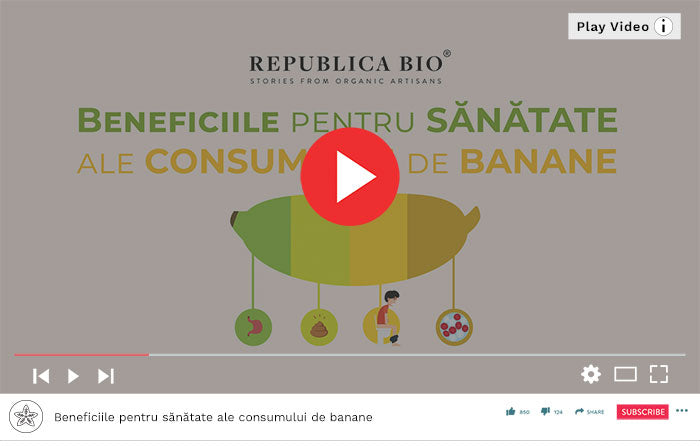 Beneficiile pentru sănătate ale consumului de banane - Video Republica BIO