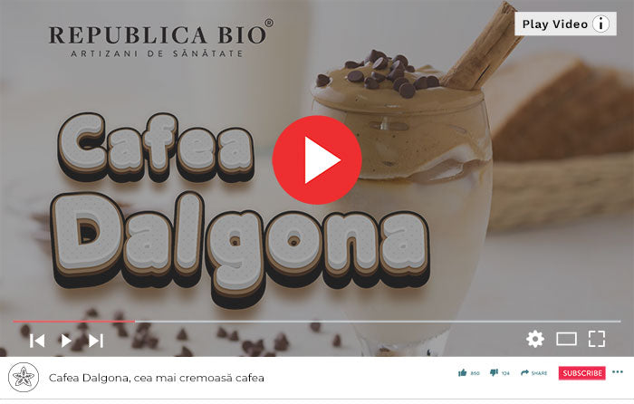 Cafea Dalgona, cea mai cremoasă cafea