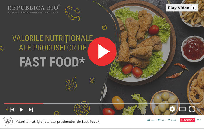 Valorile nutriționale ale produselor de fast food