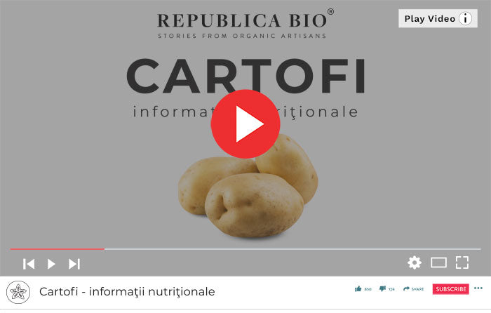 Cartofi - Informaţii nutriţionale - Republica BIO