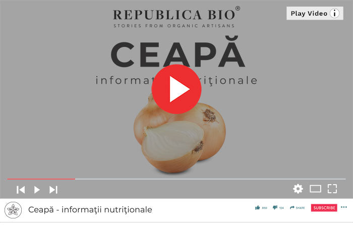 Ceapă - Informaţii nutriţionale - Republica BIO