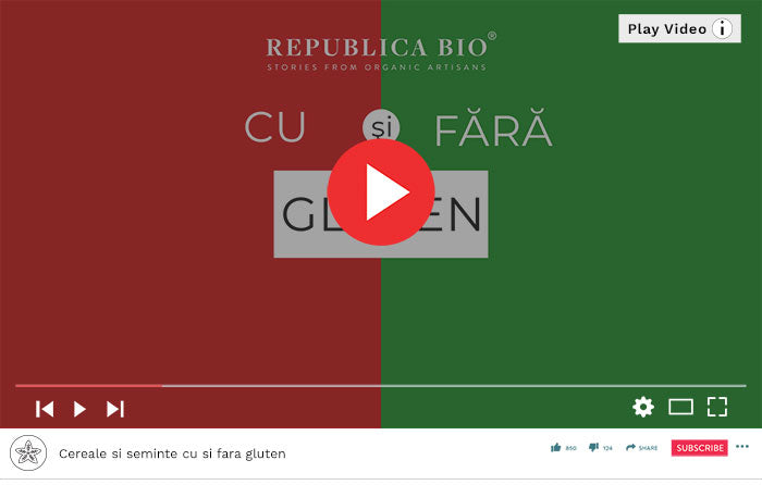 Cereale şi seminţe cu şi fără gluten - Video Republica BIO