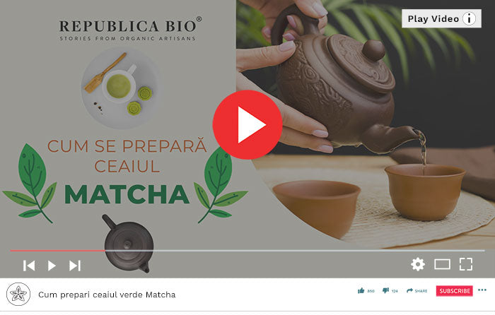 Cum prepari ceaiul verde Matcha