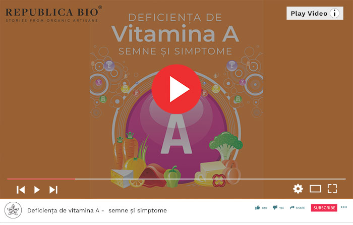 Deficiența de vitamina A -  semne și simptome