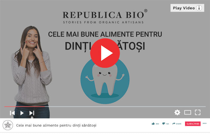 Cele mai bune alimente pentru dinți sănătoși - Video Republica BIO