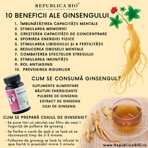 10 beneficii ale ginsengului - Republica BIO