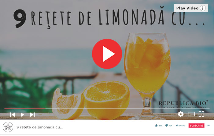 9 retete de limonada cu... - Video Republica BIO