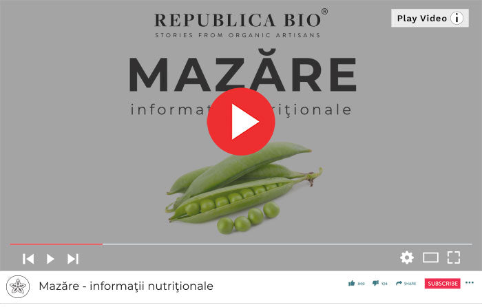 Mazăre - Informaţii nutriţionale - Republica BIO