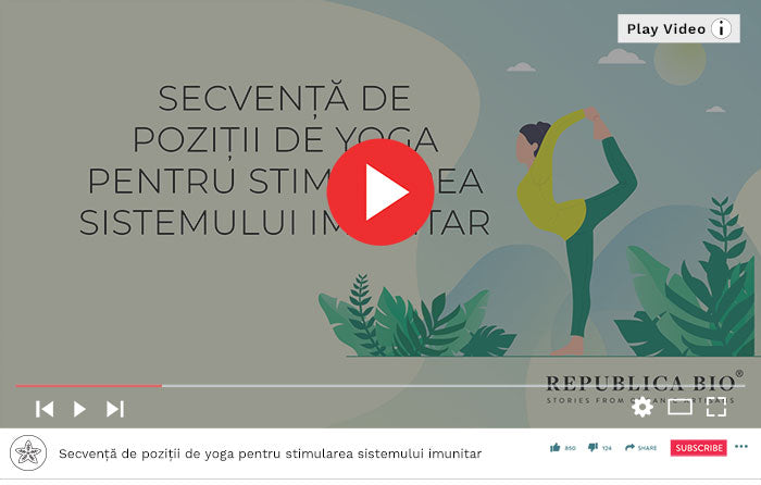 Secvență de poziții de yoga pentru stimularea sistemului imunitar