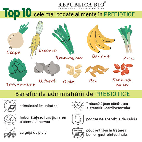 Top alimente bogate în prebiotice - Republica BIO