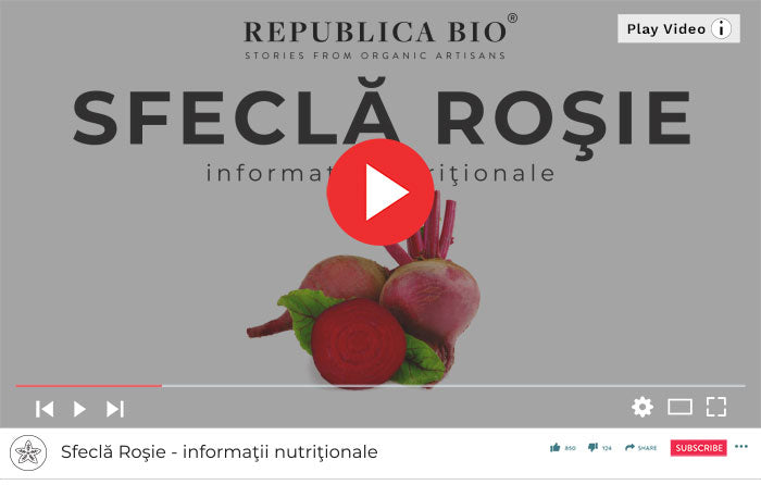 Sfeclă Roşie - Informaţii nutriţionale - Republica BIO