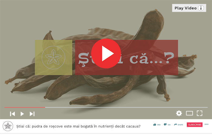 Știai că: pudra de roșcove este mai bogată în nutrienți decât cacaua? - Video Republica BIO