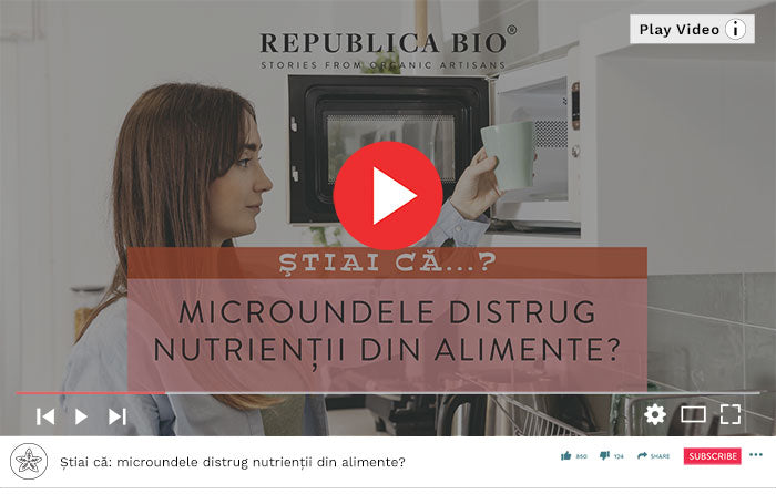 Știai că: microundele distrug nutrienții din alimente? - Video Republica BIO