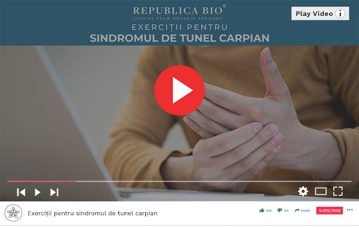 Exerciții pentru sindromul de tunel carpian - Video Republica BIO
