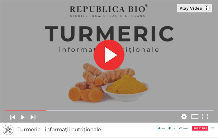 Turmeric - Informaţii nutriţionale - Republica BIO