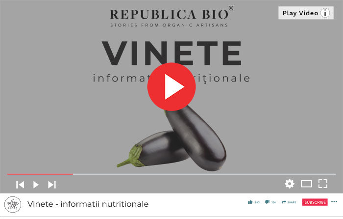 Vinete - Informaţii nutriţionale - Republica BIO