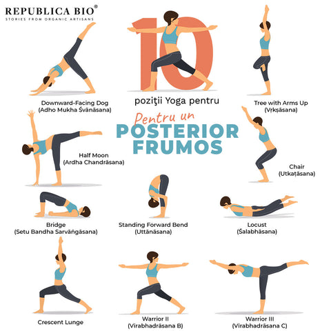 10 poziţii yoga pentru un posterior frumos - Republica BIO
