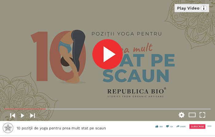 10 poziţii de yoga pentru prea mult stat pe scaun