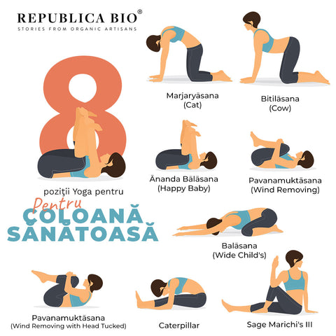 8 exerciţii de yoga pentru o coloană sănătoasă - Republica BIO