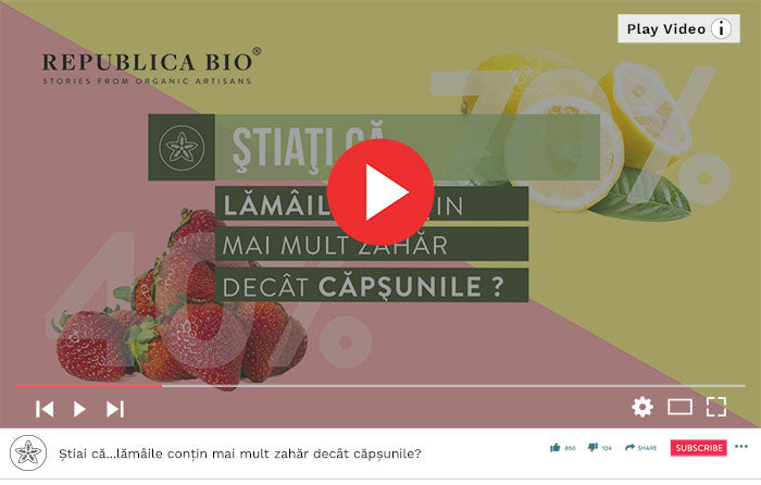 Știai că...lămâile conțin mai mult zahăr decât căpșunile? - Video Republica BIO