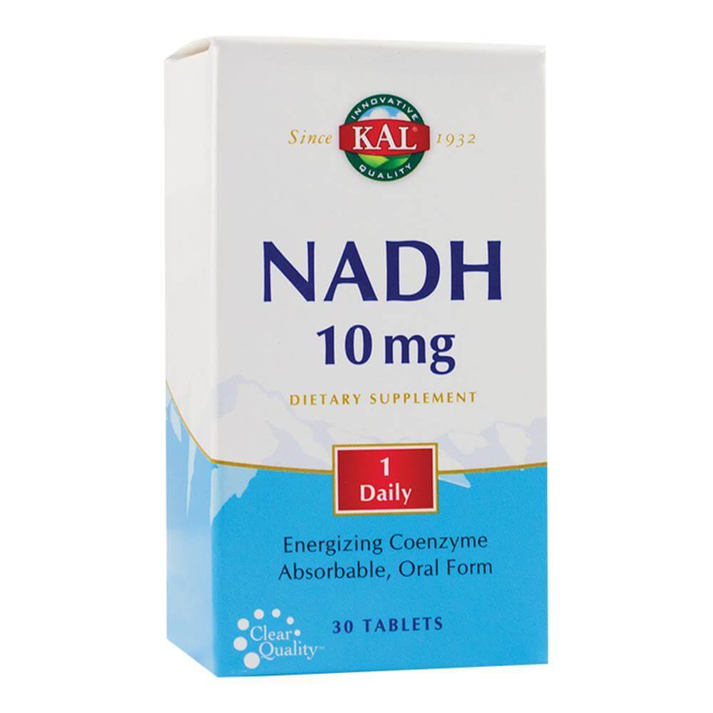 NADH 10mg 30 tablete filmate gastrorezistente KAL, natural, Secom