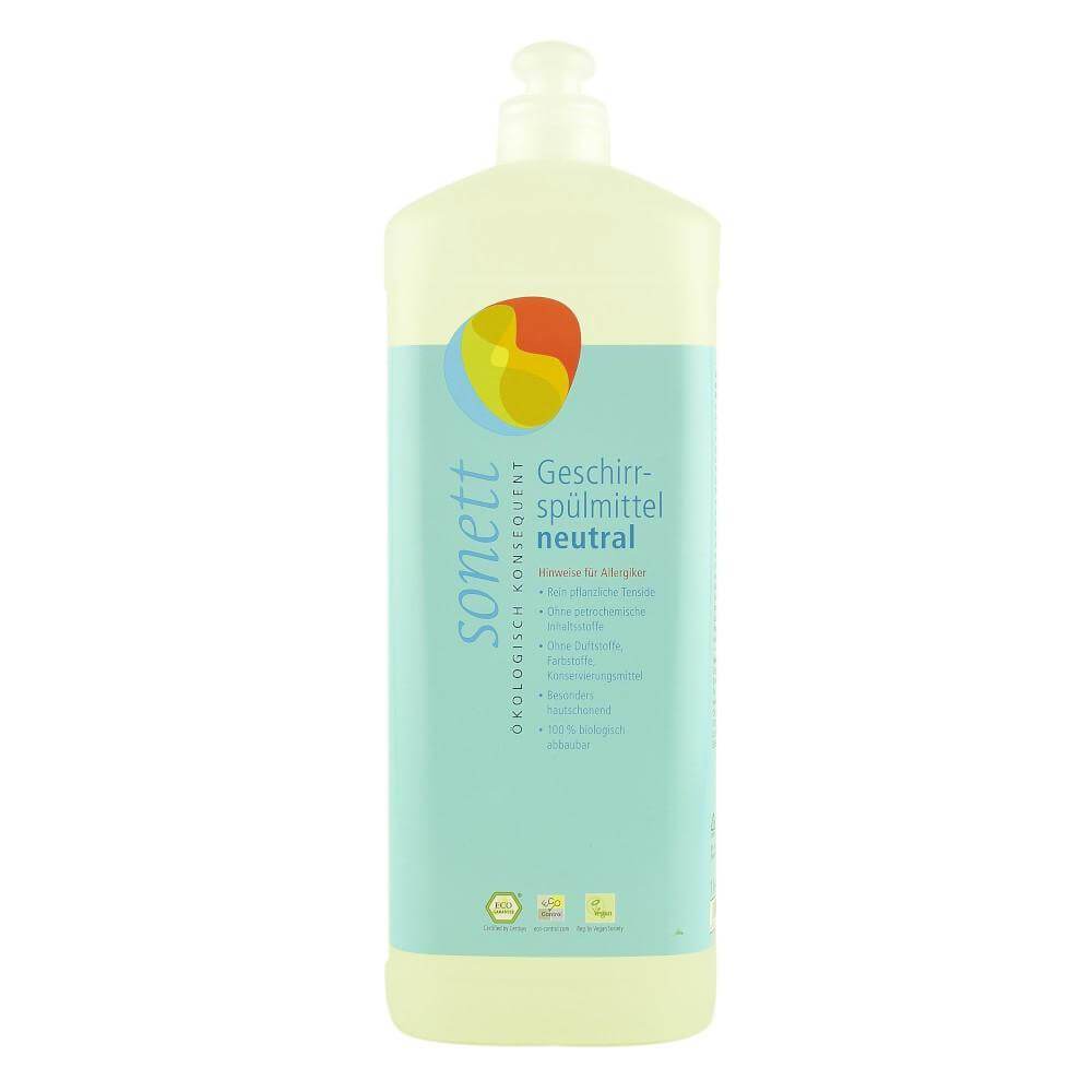 Detergent lichid pentru spalat vase sensitive, sonett, 1 l, bio