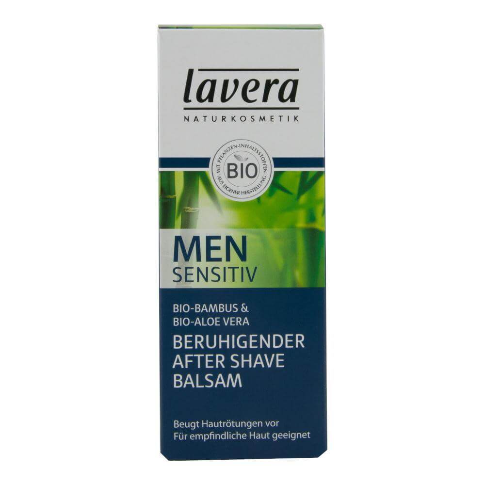 Balsam after shave natural calmant si hidratant cu bambus si Aloe Vera Lavera, 50 ml