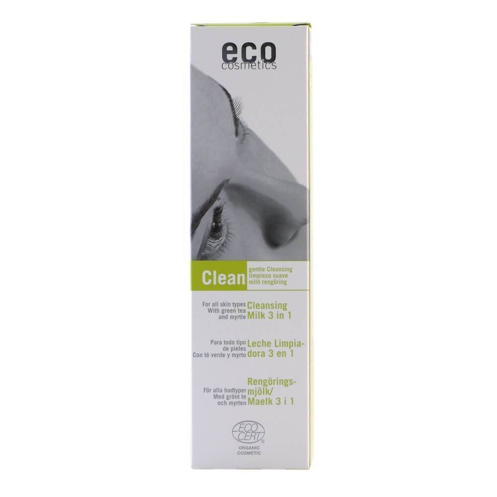 Demachiant 3 in 1 pentru toate tipurile de ten cu ceai verde Ecocosmetics, bio, 125 ml