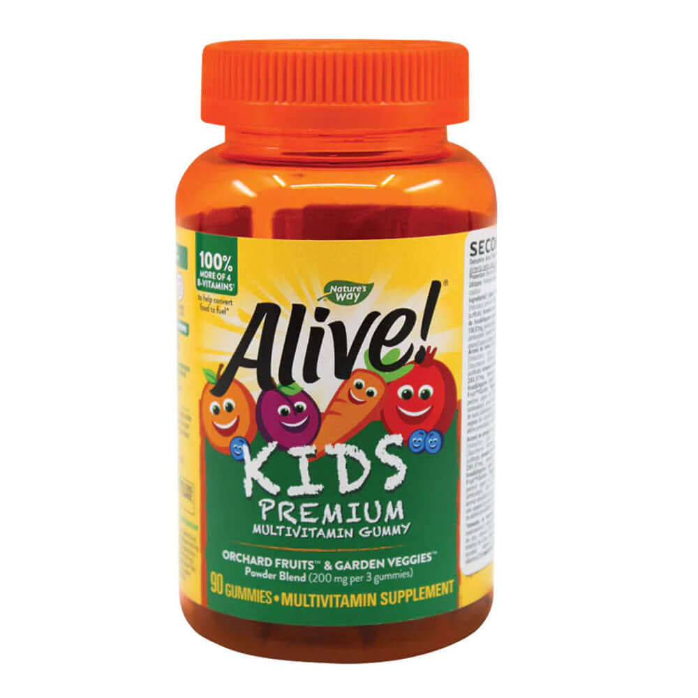 Alive! Gummies Multi-Vitamin for Children 90 jeleuri Nature\'s Way, natural, Secom