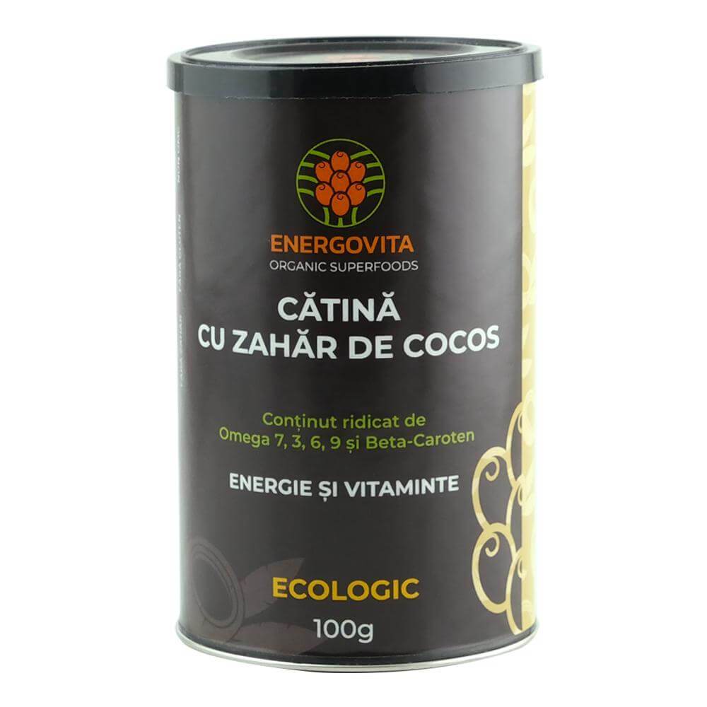 Catina cu zahar din nectar de cocos Energovita, bio, 100 g