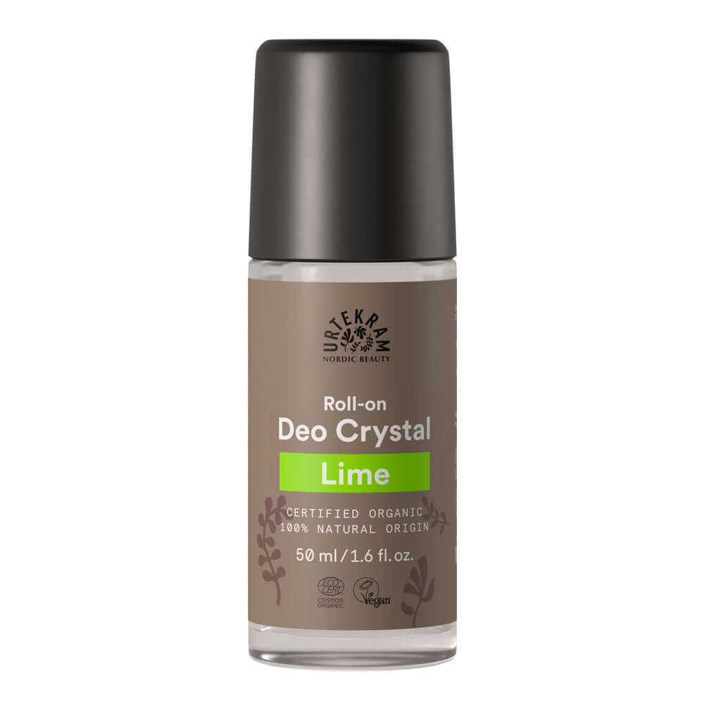 Deodorant roll-on cu lamaie verde Urtekram Lime, bio, 50 ml