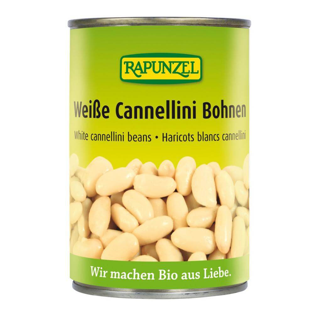 Fasole alba Cannellini la conserva Rapunzel bio, 400 g