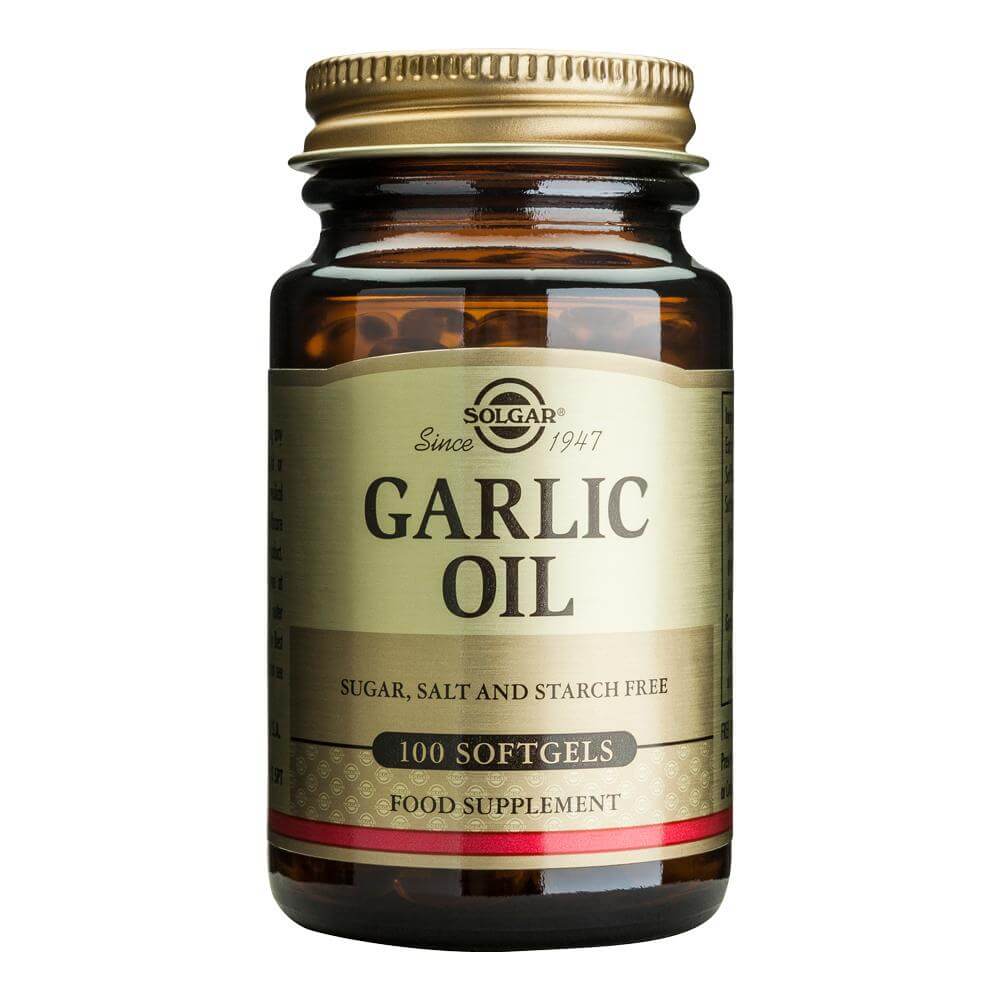 Garlic Oil (Ulei de Usturoi) 100 capsule moi, Solgar, natural