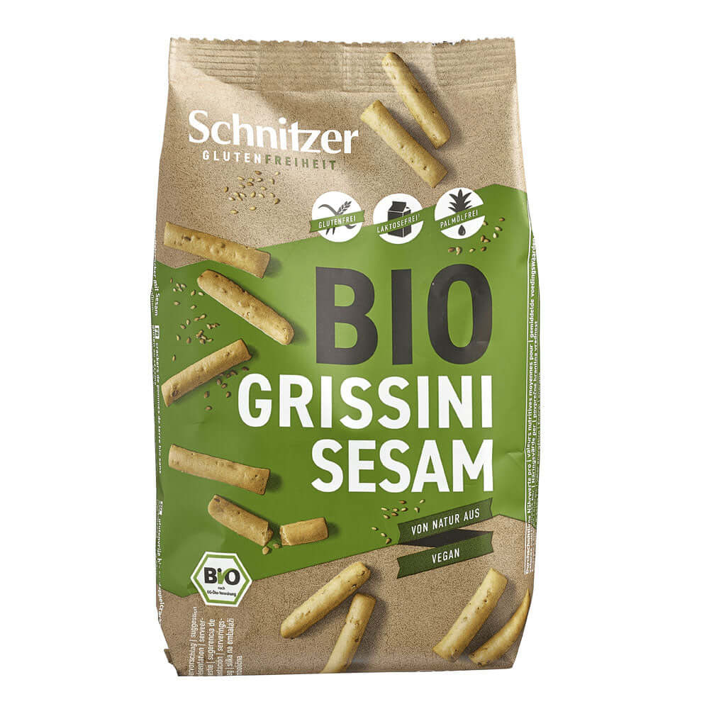 Grisine cu susan FARA GLUTEN Schnitzer, bio, 100g