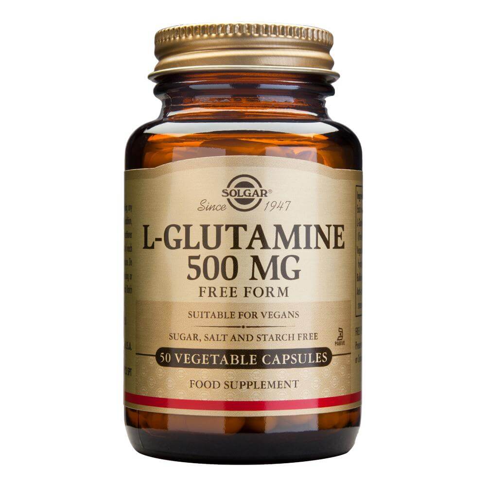 L-GLUTAMINE (Aminoacid L-glutamina) 500mg 50 capsule, Solgar, natural
