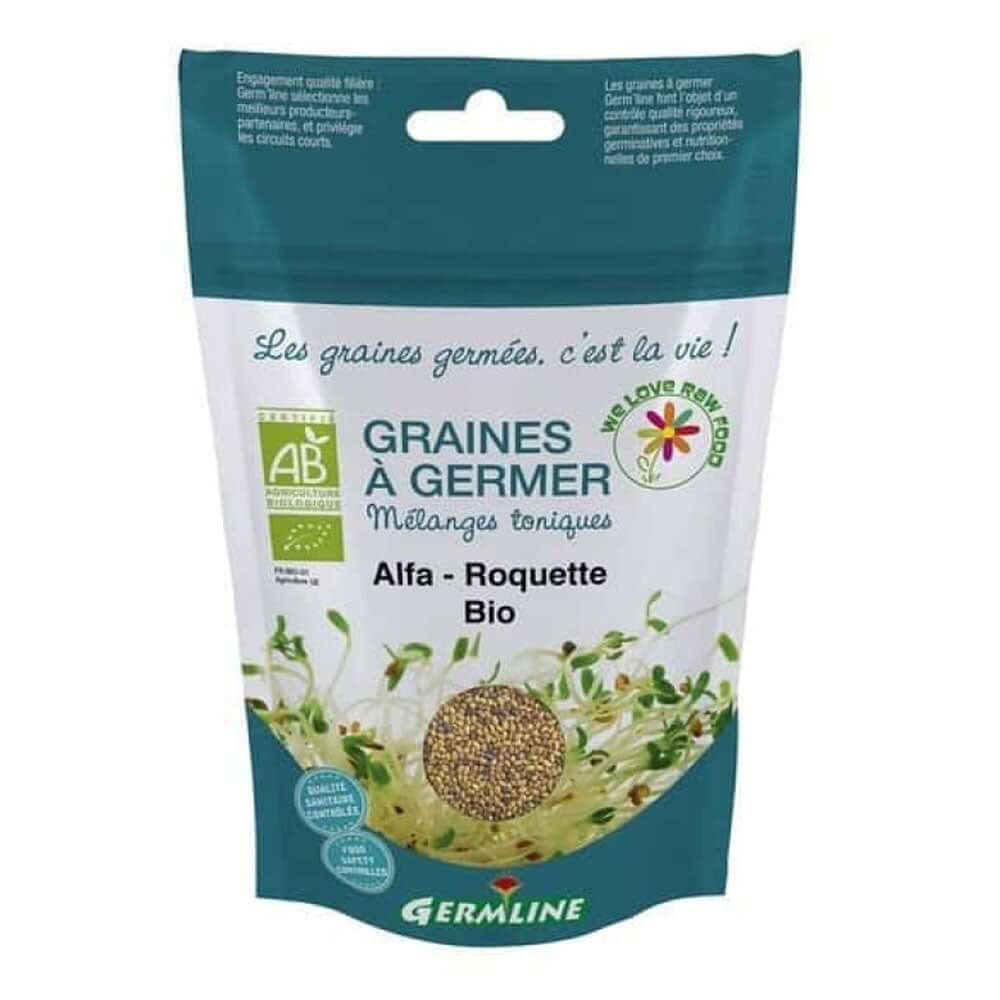 Mix de seminte de alfalfa si rucola pentru germinat Germline, bio, 150 g